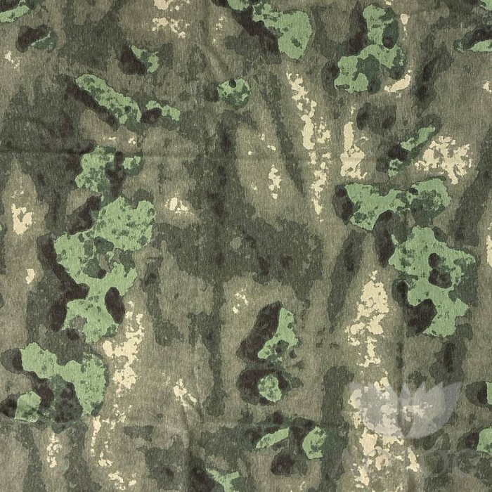 Кулирка набивная КМФ 145 г/м2, рисунок мох