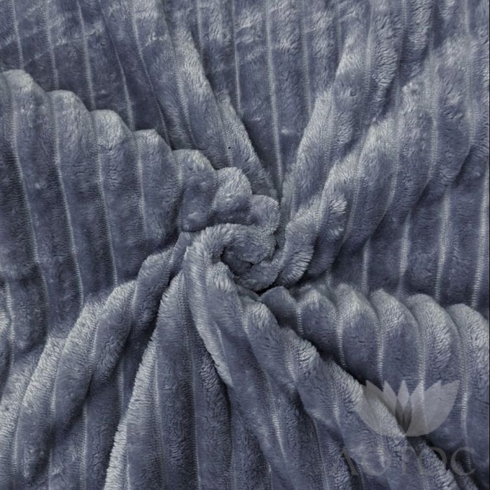 Экстра софт жаккард серо-синий