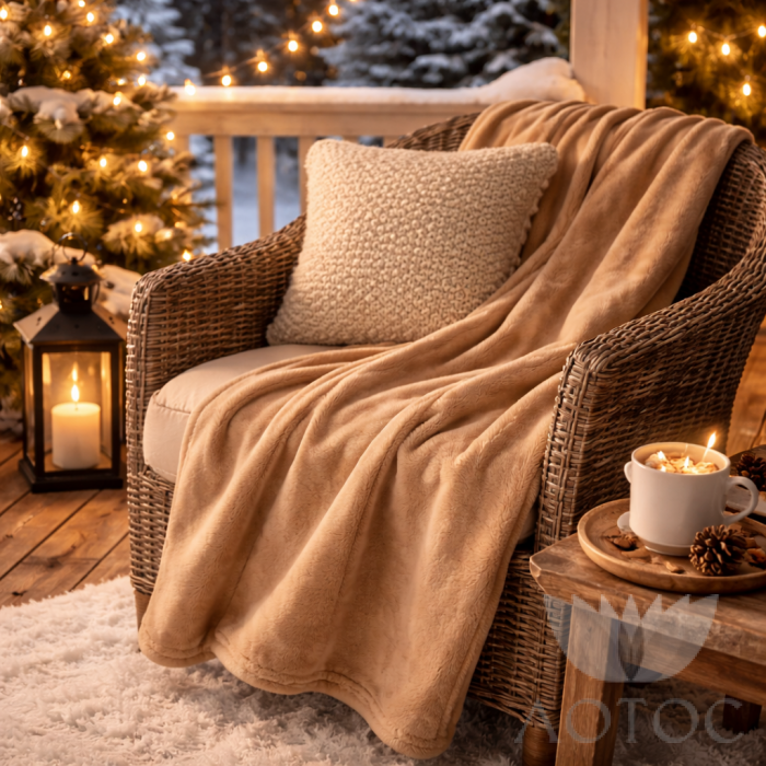 Плед 140х150 из флиса 220 г/м2