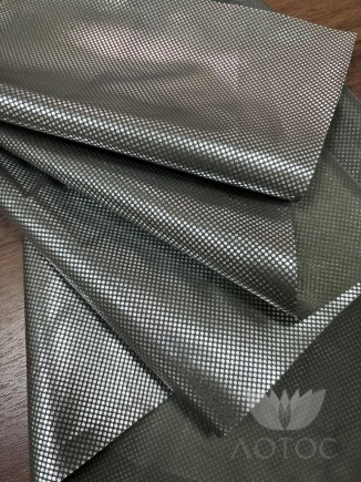 Таффета 190Т фольгированная подкладочная, олива - 2