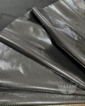 Дюспо 210Т фольгированный подкладочный, черный - 2