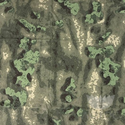 Кулирка набивная КМФ 145 г/м2, рисунок мох - 1