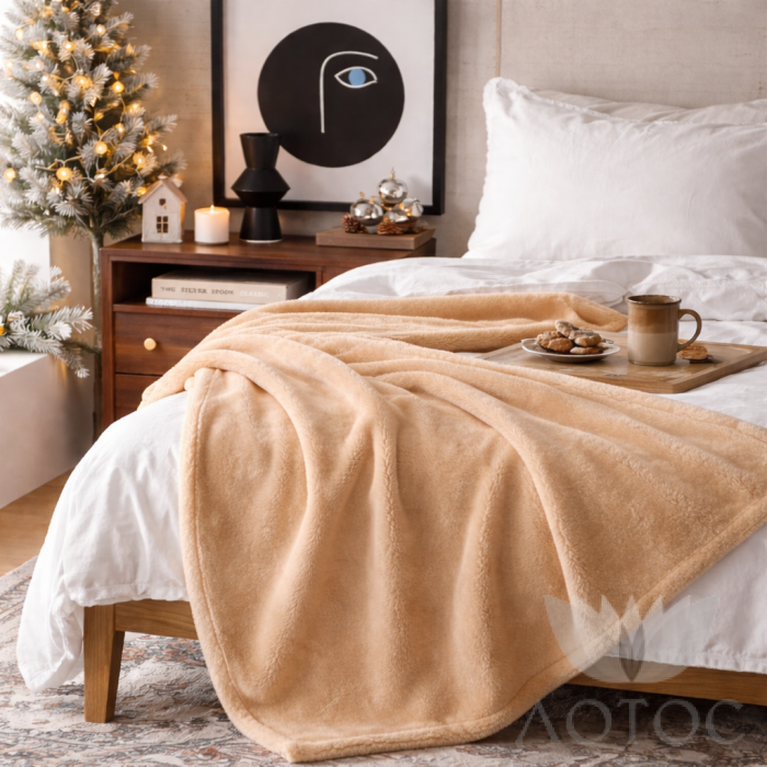 Флисовое покрывало 200*150 см плотностью 180 г/м2